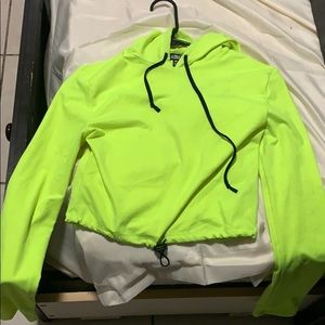 Crop top neon light sweater